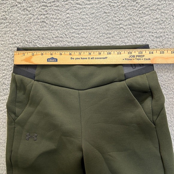 Under Armour Joggers Women Size XS Green Loose Fit Ankle Zip Athleisure Pockets - Picture 13 of 16